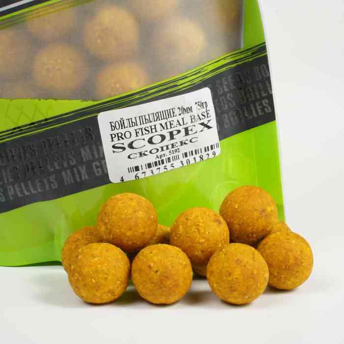 Бойлы пылящие MINENKO (Скопекс) PRO FISH MEAL SCOPEX 20мм (Zip-lock)