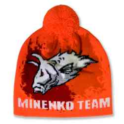 Шапка c помпоном MINENKO Orange