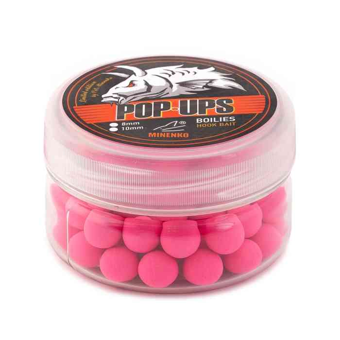 Бойлы плавающие MINENKO SQUID & OCTOPUS (PINK) Pop-Up 10мм