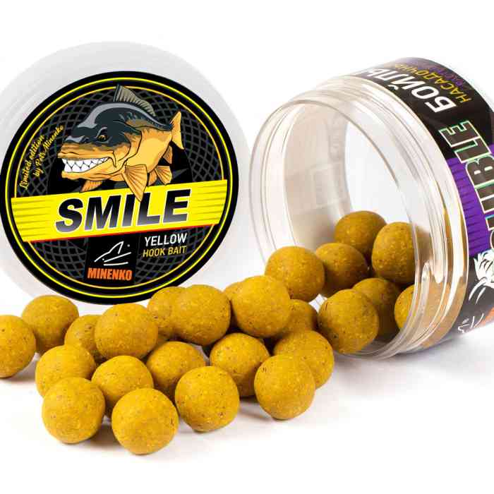 Насадочные бойлы MINENKO PINEAPPLE (SMILE) 26мм (пылящие)