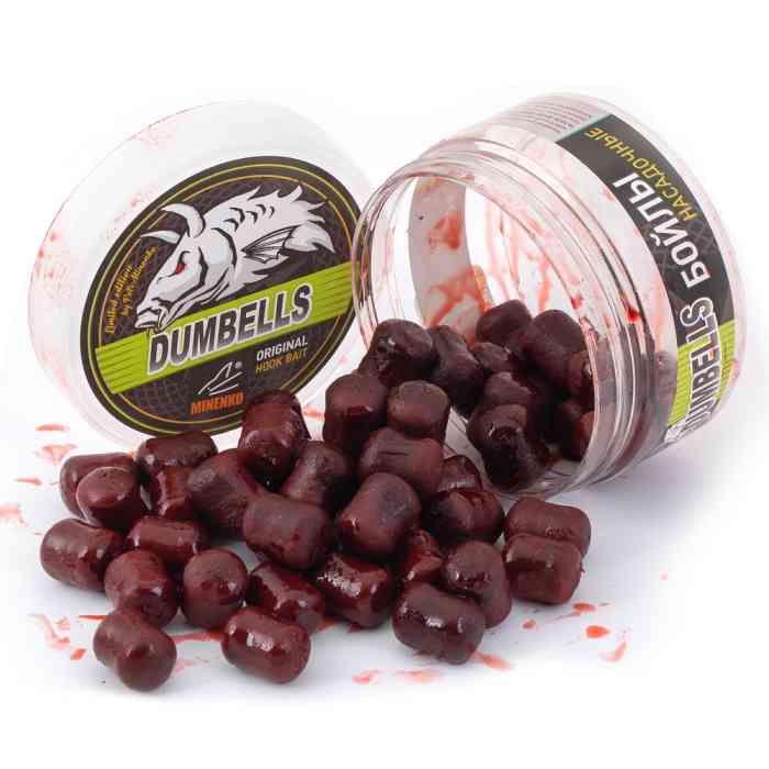 Насадочные DUMBELLS бойлы MINENKO SOURCE 14x20мм (в дипе)