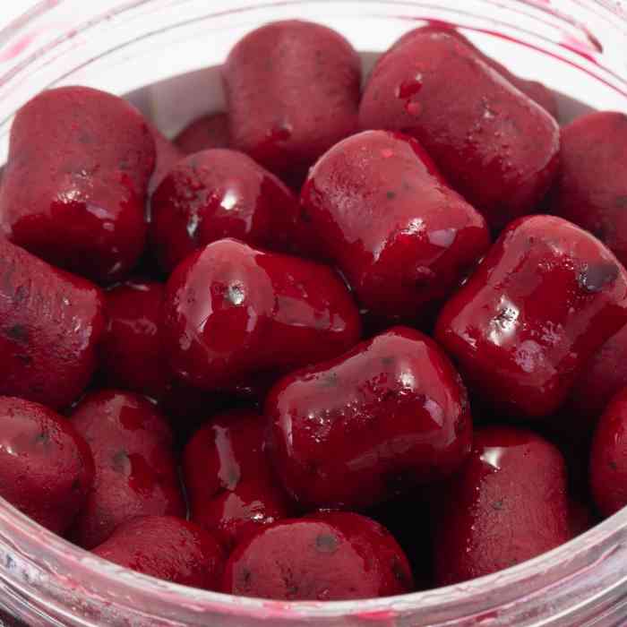 Насадочные DUMBELLS бойлы MINENKO PLUM 14x20мм (в дипе)